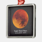 Super Blood Moon Eclipse 2019 Metalen Ornament (Links)