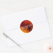 Super Blood Moon Eclipse 2019 Ronde Sticker (Envelop)
