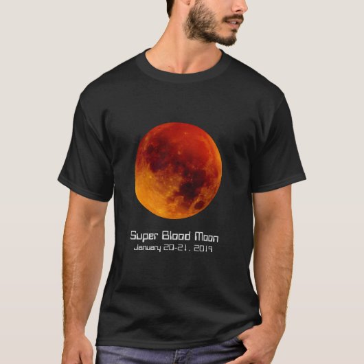 Super Blood Moon Eclipse 2019 T-shirt (Voorkant)