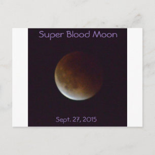 Super Blood Moon of Sept. 27, Briefkaart 2015