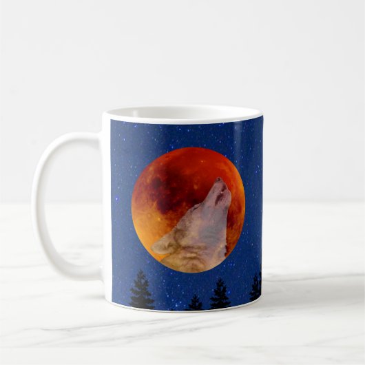Super Blood Wolf Moon 2019 Koffiemok (Links)