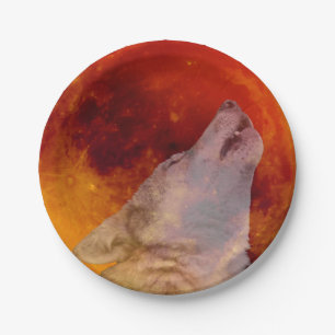 Super Blood Wolf Moon 2019 Papieren Bordje