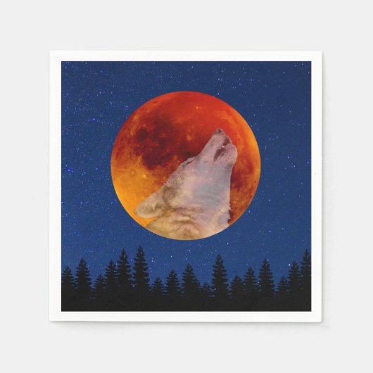 Super Blood Wolf Moon 2019 Servet (Voorkant)