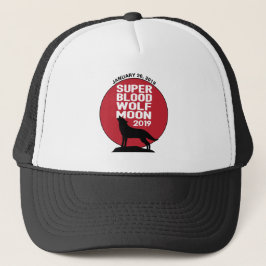 Super Blood Wolf Moon Eclipse 2019 Trucker Pet