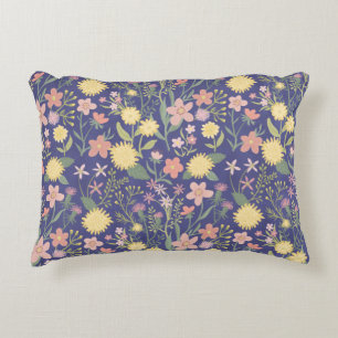 Super bloom pillow Romantic soft pastel floral Accent Kussen