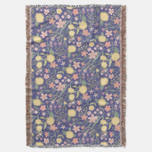 Super bloom soft deken romantic floral (Voorkant Verticaal)