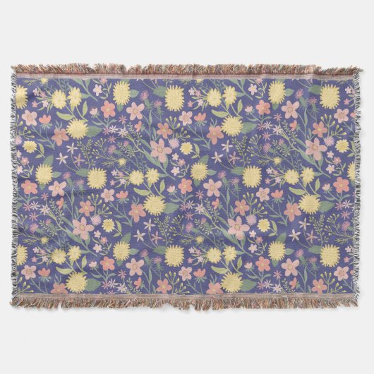 Super bloom soft deken romantic floral (Voorkant)