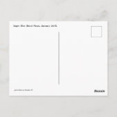 Super Blue Blood Moon 2018 Briefkaart (Achterkant)