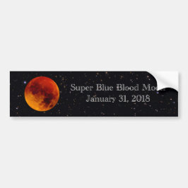 Super Blue Blood Moon 2018 Bumpersticker