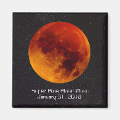 Super Blue Blood Moon 2018 Magneet (Voorkant)