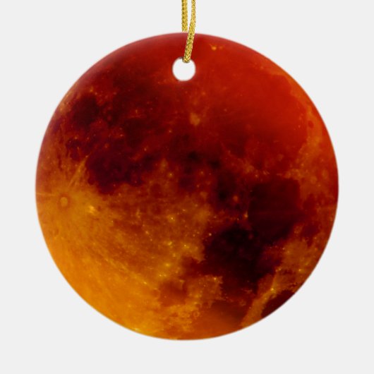 Super Blue Blood Moon Keramisch Ornament (Voorkant)