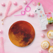 Super Blue Blood Moon Papieren Bordje (Feest)