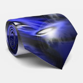 Super Blue Twist Stropdas (Opgerold)