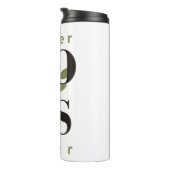 Super Boss Ever Minimal Style Thermal Tumbler Thermosbeker (Geroteerd rechts)