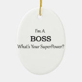 Super Boss Keramisch Ornament (Voorkant)