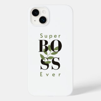 Super Boss Ooit Minimale witte iPhone / iPad hoesj Case-Mate iPhone 14 Plus Hoesje