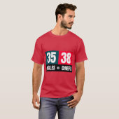 Super Bowl 57 Scorebord T-shirt (Voorkant volledig)