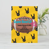 Super Bowl Kijkfeestje Kaart (Staand voorkant)