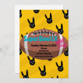 Super Bowl Kijkfeestje Kaart (Voorkant / Achterkant)