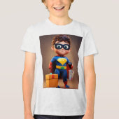 Super Box Man Tri-Blend Shirt (Voorkant)
