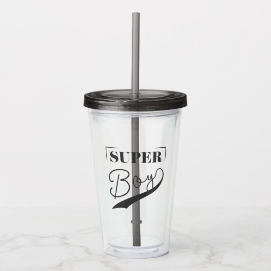 Super Boy Acryl Drinkbeker (Voorkant)