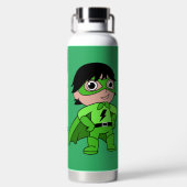Super Boy Actieheld Waterfles (Achterkant)