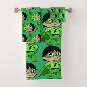 Super Boy Action Hero Bad Handdoek