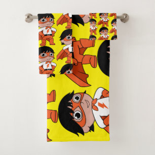 Super Boy Action Hero Bad Handdoek