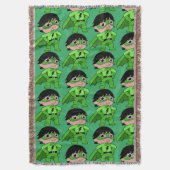 Super Boy Action Hero Deken (Voorkant Verticaal)