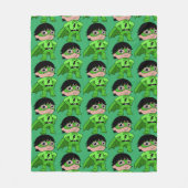 Super Boy Action Hero Fleece Deken (Voorkant)