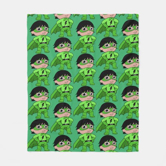 Super Boy Action Hero Fleece Deken (Voorkant)