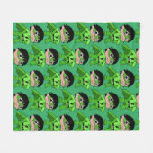 Super Boy Action Hero Fleece Deken (Voorkant (Horizontaal))