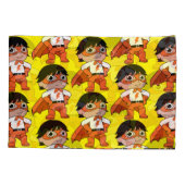 Super Boy Action Hero Kussensloop (Achterkant)