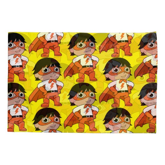 Super Boy Action Hero Kussensloop (Achterkant)