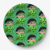 Super Boy Action Hero Papieren Bordje (Voorkant)