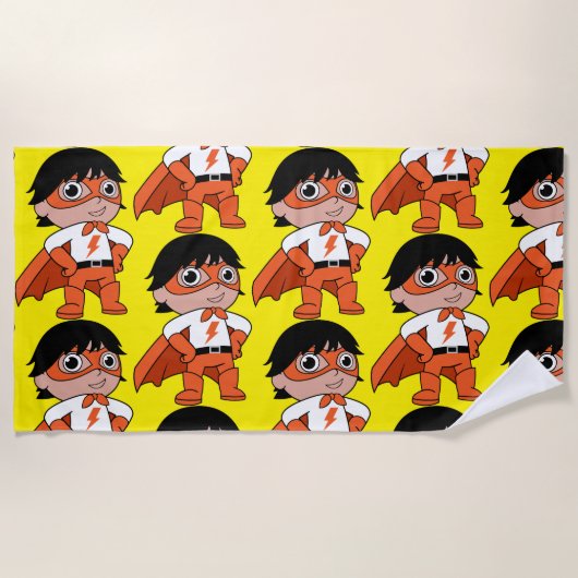 Super Boy Action Hero Strandlaken (Voorkant)