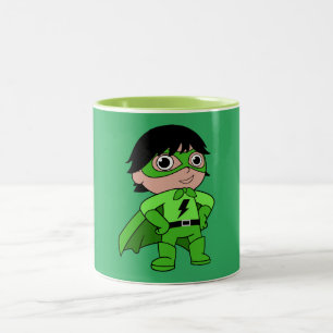 Super Boy Action Hero Tweekleurige Koffiemok