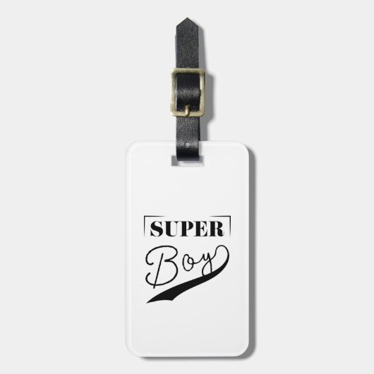 Super Boy Bagagelabel (Voorkant verticaal)