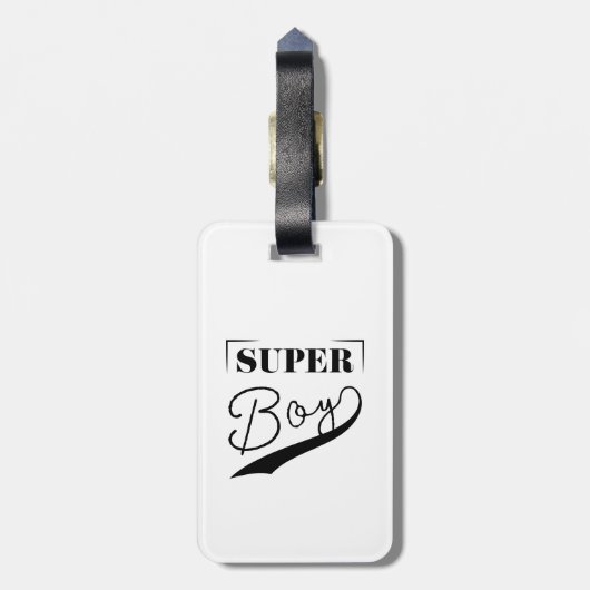 Super Boy Bagagelabel (Achterkant verticaal)
