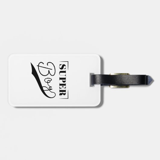 Super Boy Bagagelabel (Achterkant horizontaal)