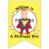 Super Boy Birthday Banner voor hem (Tweede vlag)