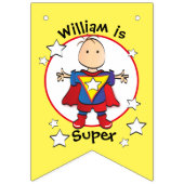 Super Boy Birthday Banner voor hem (Eerste vlag)