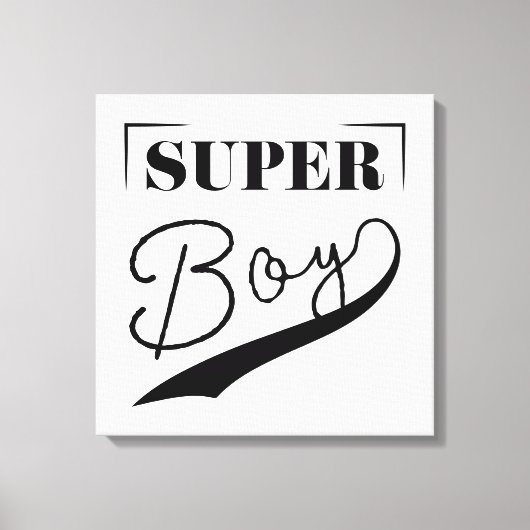 Super Boy Canvas Afdruk (Voorkant)