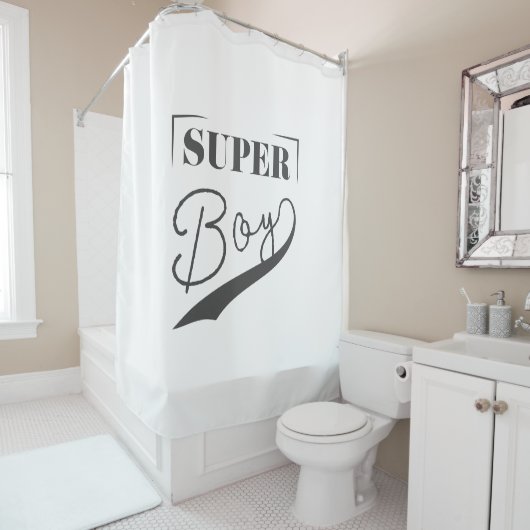 Super Boy Douchegordijn (In situ)