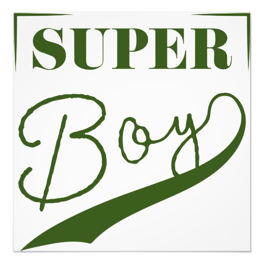 Super Boy Foto Afdruk (Voorkant)