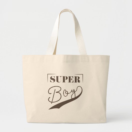 Super Boy Grote Tote Bag (Voorkant)