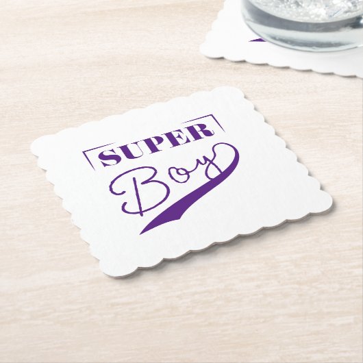 Super Boy Kartonnen Onderzetters (Gebogen)