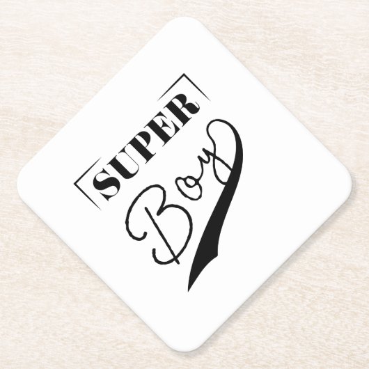 Super Boy Kartonnen Onderzetters (Voorkant)