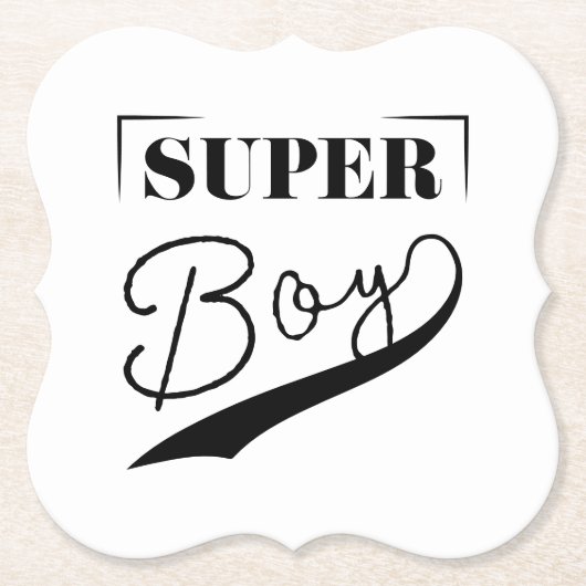 Super Boy Kartonnen Onderzetters (Voorkant)