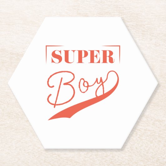 Super Boy Kartonnen Onderzetters (Voorkant)